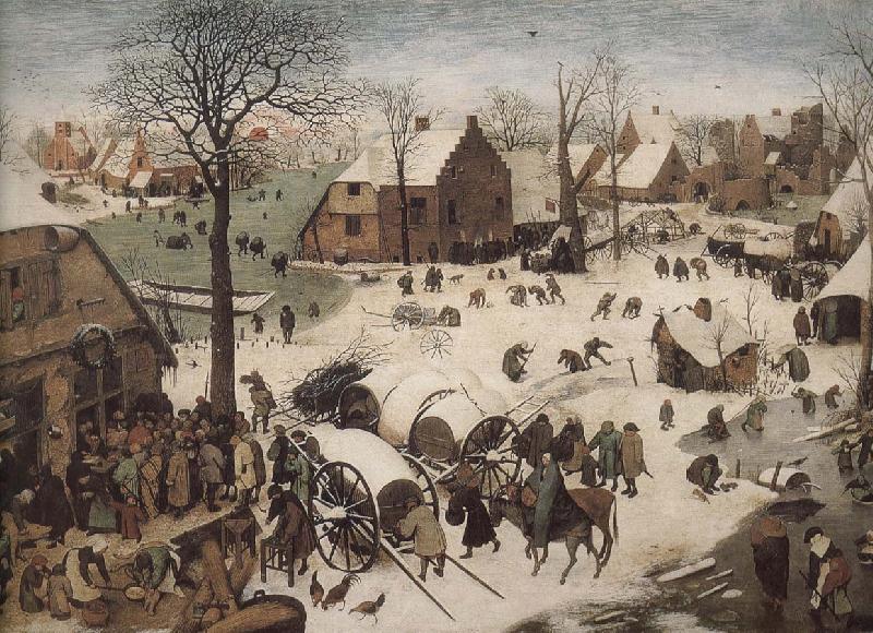Pieter Bruegel Household surveys of Bethlehem oil painting image